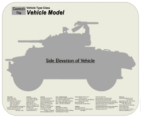 WW2 Military Vehicles - T17E1 Staghound Place Mat Small 1