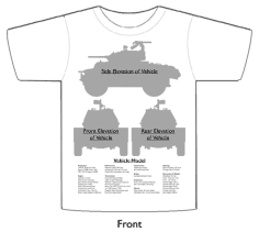 WW2 Military Vehicles - M8 Greyhound T-shirt 2 Front