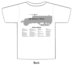 WW2 Military Vehicles - M4 81mm Mortar Motor Carriage T-shirt 1 Back