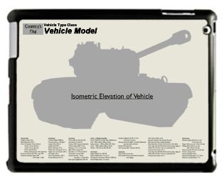 WW2 Military Vehicles - M10 Wolverines (late) Large Tablet Cover 4