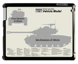 WW2 Military Vehicles - A10-1 Large Tablet Cover 2