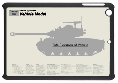 WW2 Military Vehicles - Cromwell MkVII Small Tablet Cover 1