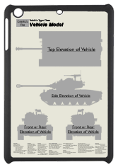 WW2 Military Vehicles - Valentine MkV Small Tablet Cover 3