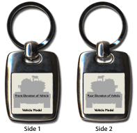 WW2 Military Vehicles - Grizzly Place Mat Keyring 5