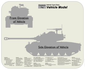 WW2 Military Vehicles - Vickers MkVIA Place Mat Small 2