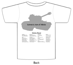 WW2 Military Vehicles - M24 Chaffee T-shirt 3 Back