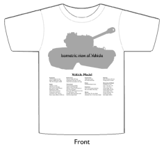 WW2 Military Vehicles - Valentine MkII T-shirt 3 Front
