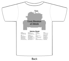 WW2 Military Vehicles - T13 B1 T-shirt 2 Back