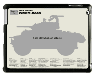 WW2 Military Vehicles - DAF 201(h) Large Tablet Cover 1