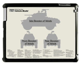WW2 Military Vehicles - Sd.Kfz.234/4 Large Tablet Cover 2