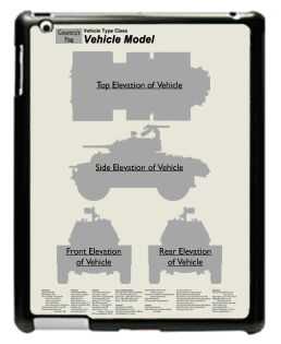 WW2 Military Vehicles - ACV-IP Large Tablet Cover 1