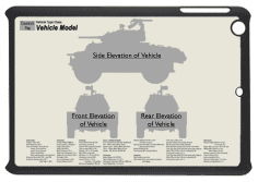 WW2 Military Vehicles - Marmon-Herrington MkIIE Small Tablet Cover 2