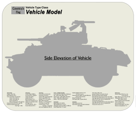 WW2 Military Vehicles - Netherlands Pantserwagen M-39 Place Mat Small 1