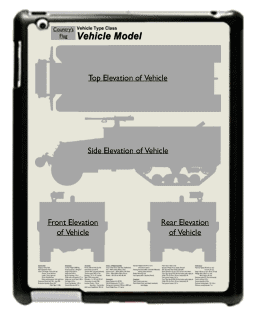 WW2 Military Vehicles - Panzerwerfer 44 (Stalin Organs) auf Maultier Large Tablet Cover 3