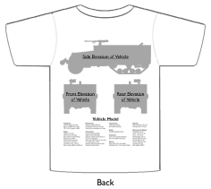 WW2 Military Vehicles - M17 Multiple GMC T-shirt 2 Back