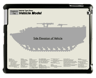 WW2 Military Vehicles - Type 5 To-Ku Large Tablet Cover 1