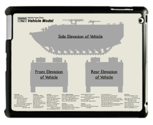 WW2 Military Vehicles - Type 2 Ka-Mi Large Tablet Cover 2