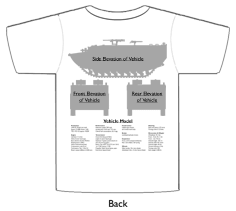 WW2 Military Vehicles - Type 2 Ka-Mi T-shirt 2 Back