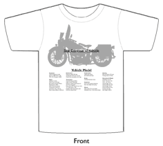 WW2 Military Vehicles - Zundapp KS-750 with sidecar T-shirt 1 Front