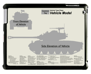 WW2 Military Vehicles - Type 92 Osaka HoKoKu-Go Large Tablet Cover 2