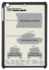 WW2 Military Vehicles - Sherman MkV Small Tablet Cover 3