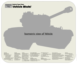 WW2 Military Vehicles - Pz.Kpfw VI Ausf.E Tiger I (mid) Place Mat Medium 3