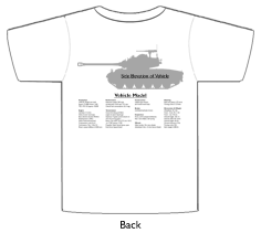 WW2 Military Vehicles - AC4 Sentinel T-shirt 1 Back