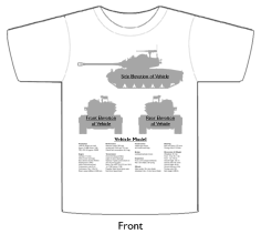 WW2 Military Vehicles - AC1 Sentinel T-shirt 2 Front