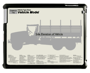 WW2 Military Vehicles - Laffly W15 TCC Armoured Prototype Large Tablet Cover 1