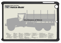 WW2 Military Vehicles - Leichte Radschlepper Laffly W 15T (f) 6 wheels Small Tablet Cover 1