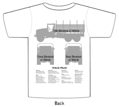 WW2 Military Vehicles - Volkswagen Type 87 T-shirt 2 Back