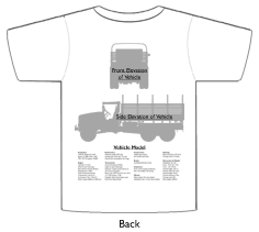 WW2 Military Vehicles - Austin K30 T-shirt 2 Back