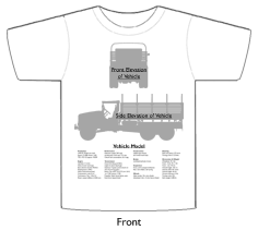 WW2 Military Vehicles - Austin K30 T-shirt 2 Front