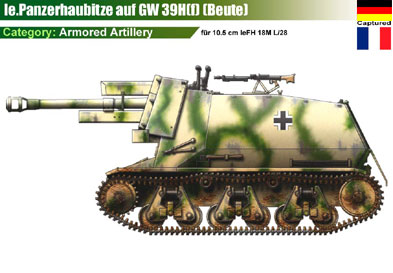 Germany lePanzerhaubitze auf GW 39H(f)