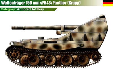 Germany Waffentrager auf Panther w/150mm sFH43 (Krupp)