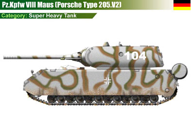 Germany Pz.Kpfw VIII Maus (Porsche 205 V2)-2