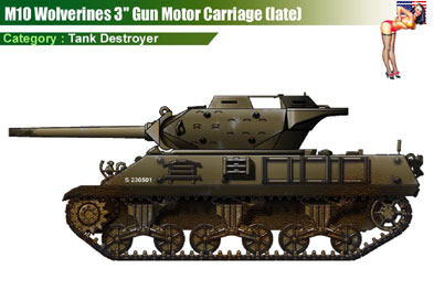 USA M10 Wolverines (covered)